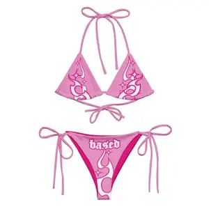 Pink Based String Bikini