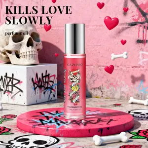 Floral Oriental Scent Skull Perfume Oil, Pear Rose Iris Vanilla Cinnamon, Home Lazy Street Trendy Date Attractive, Elegant Floral Fragrance