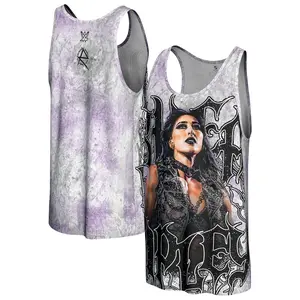 WWE Rhea Ripley "The Nightmare" 3D Tank Top Purple Lavender Gothic Dark Angel All Over Print Unisex Streetwear Casual Sport Fan Gift Men Women