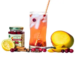 Berrysimo Real Fruit Tea - 6 pack - handcrafted infusion with fruit - small batch - makes up to 36 beverages