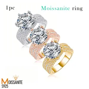 ​​80% OFF!  Featuring 3 Carat High-Quality Moissanite, Wide Band Women's Ring, Engagement, Marriage, Proposal, Anniversary, Gift for Friends, Lovers, Family unique  ring engagement  rings princess  rings chunky  rings s925  ring dimond ring