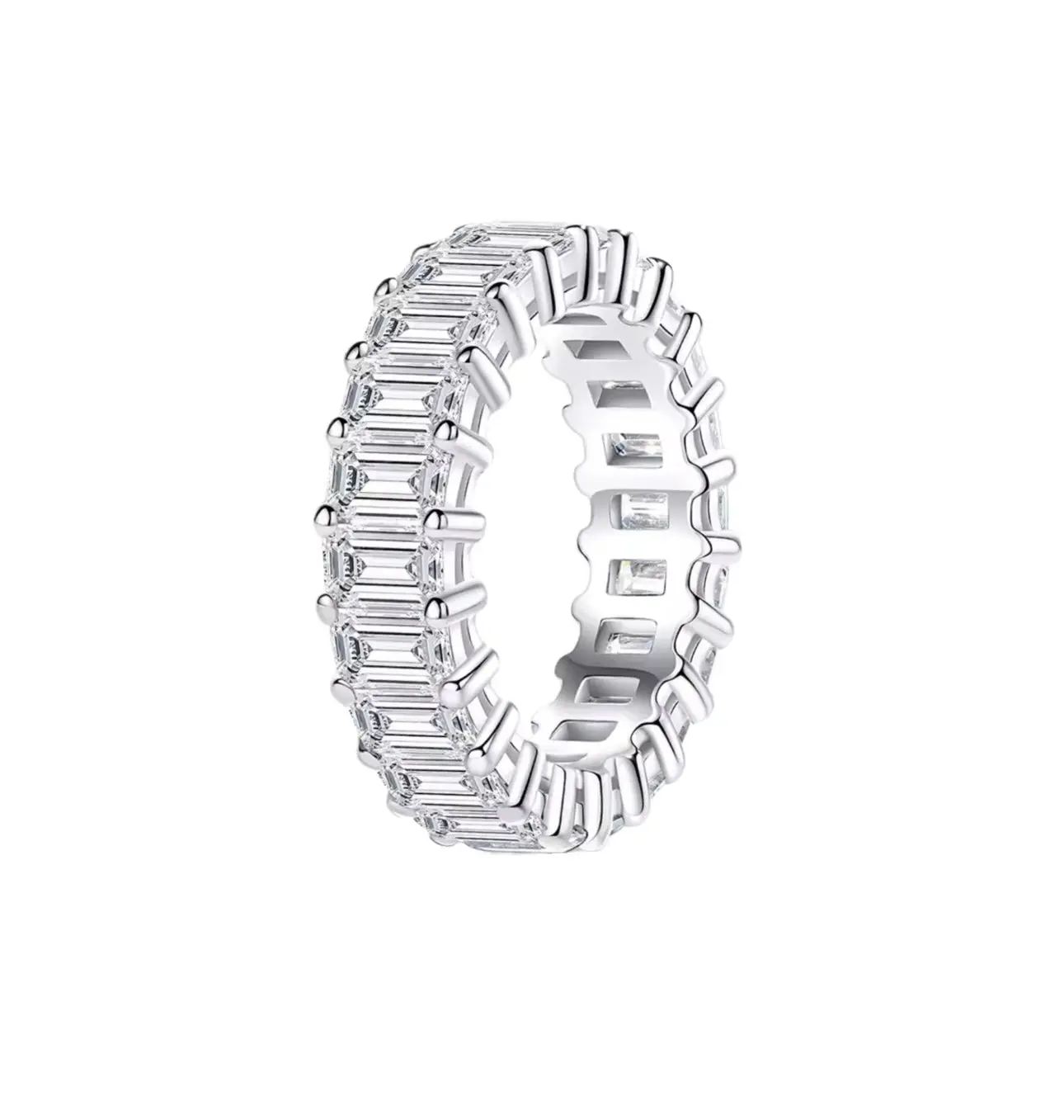 Emerald Eternity Band Ring