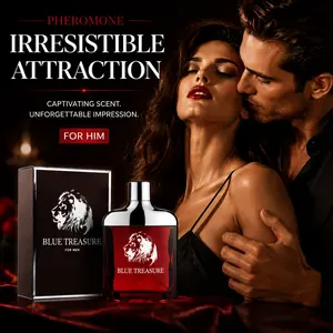 “The Lion King” Masculine Eau de Cologne (with Pheromones) — A high-concentration fragrance designed to attract women, blending notes of black pepper, lavender, vetiver, cedarwood, and oakmoss.