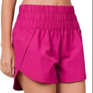 Women's Solid Colored Nylon Track Shorts Casual Comfort