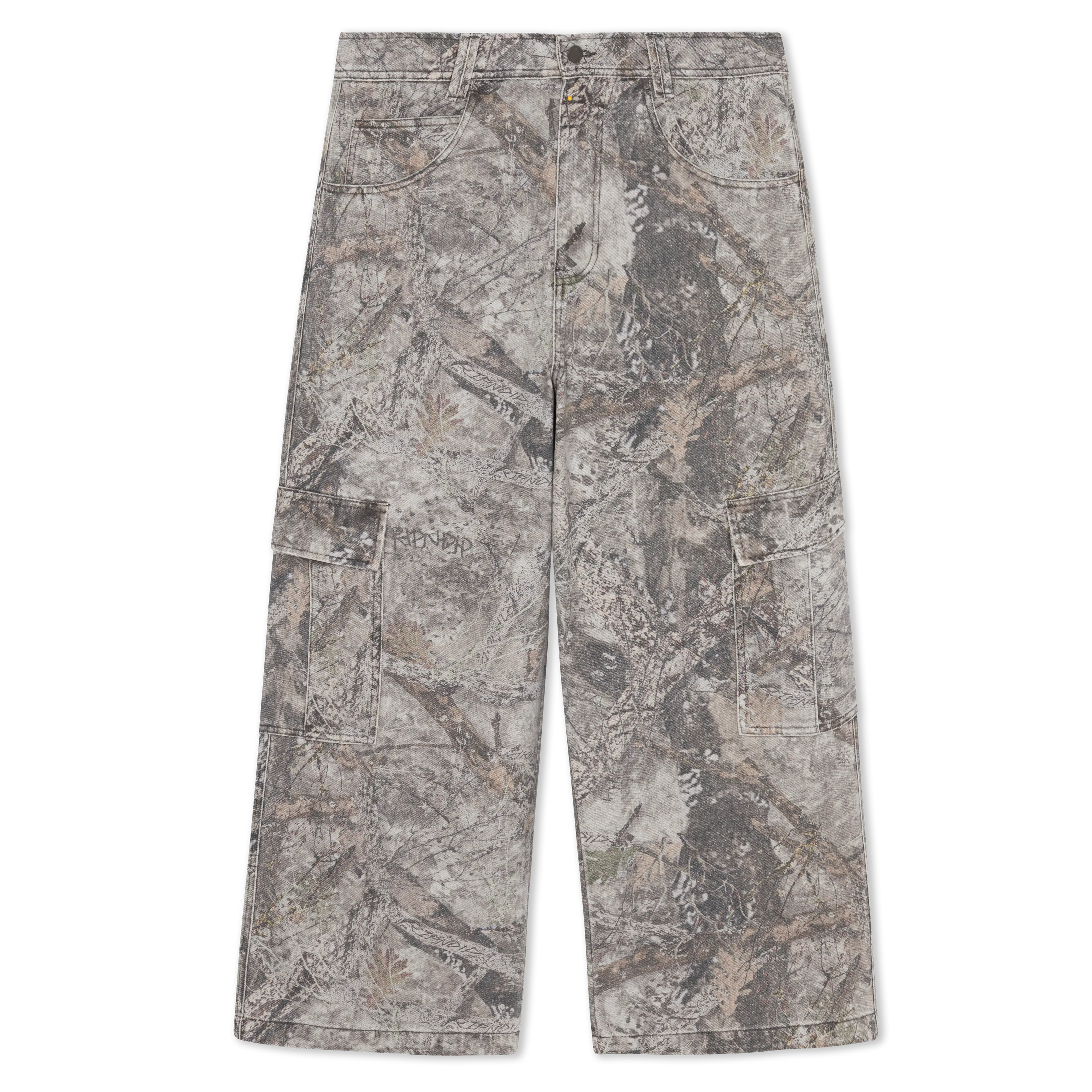 Women's Nerm Tree Camo Cargo Pants, 90s Style Oversized Wide-Leg Bottoms with Distressed Details and Multiple Pockets, Bottom, Lady, Retro Style, Commando Pants, 90S Look, Camo Print, Vintage Pants