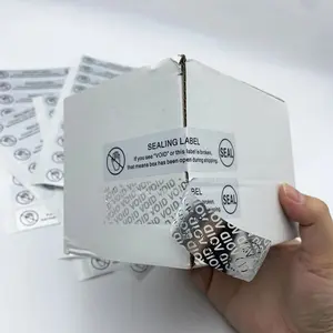 50/100pcs Extended Bright Silver VOID Sealing Label, Tamper-Evident Stickers for Gift Package Boxes, Jar, Mailing Decoration