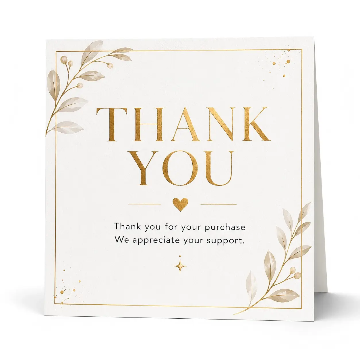 Sports & Outdoor Protective Gear Positive Message Card, Post-Purchase Customer Appreciation Thank-You Card, Card Design