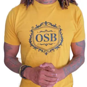 OSB Unisex Gold T-Shirt with Shimmering Black Logo