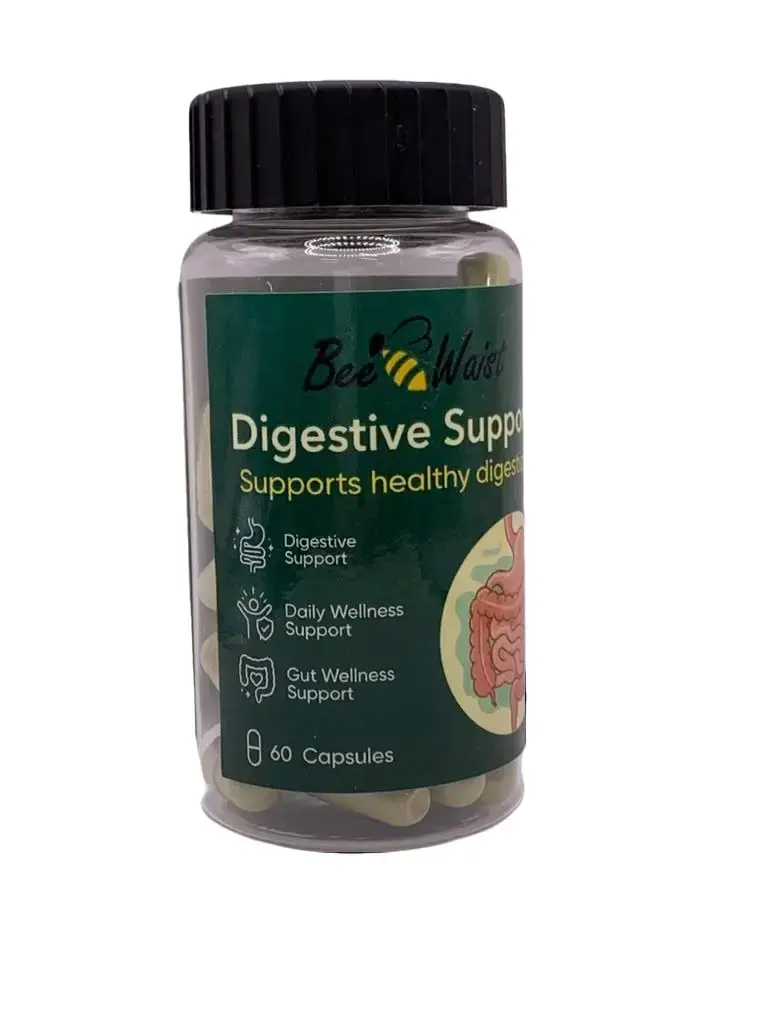 Beewaist Digestive Supplement - Deep Cleansing Support - 60 Veggie Capsules