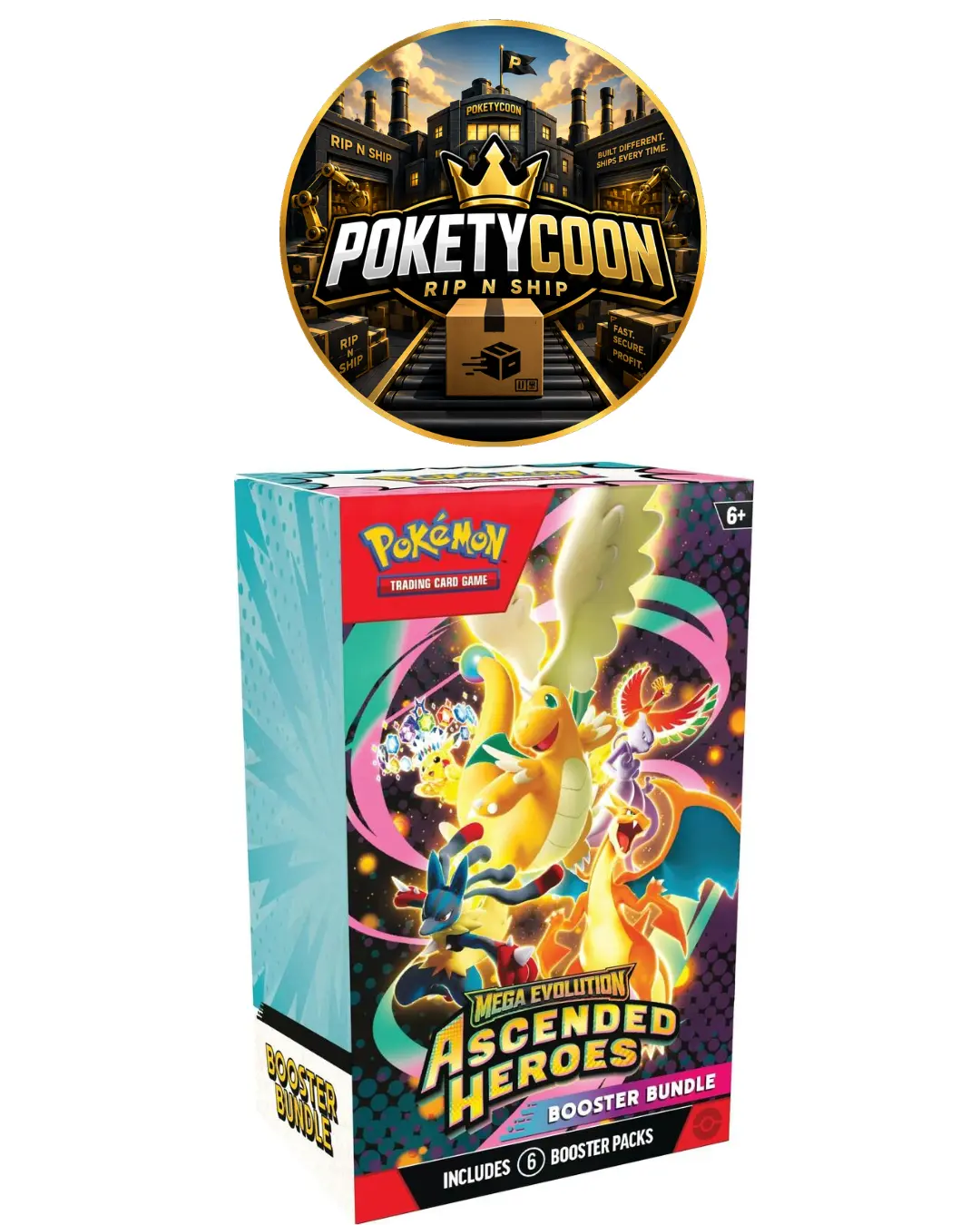 Pokémon Ascended Heroes Booster Bundle - RIPPED LIVE OR SHIP SEALED with 6 Booster Packs