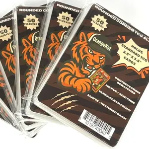 TCG Rounded Corner Card Sleeves | No Snag Corners for Clean Inserts | Collector-Grade Protection | Clear Front, Matte Back | Fits Sports Cards, TCG