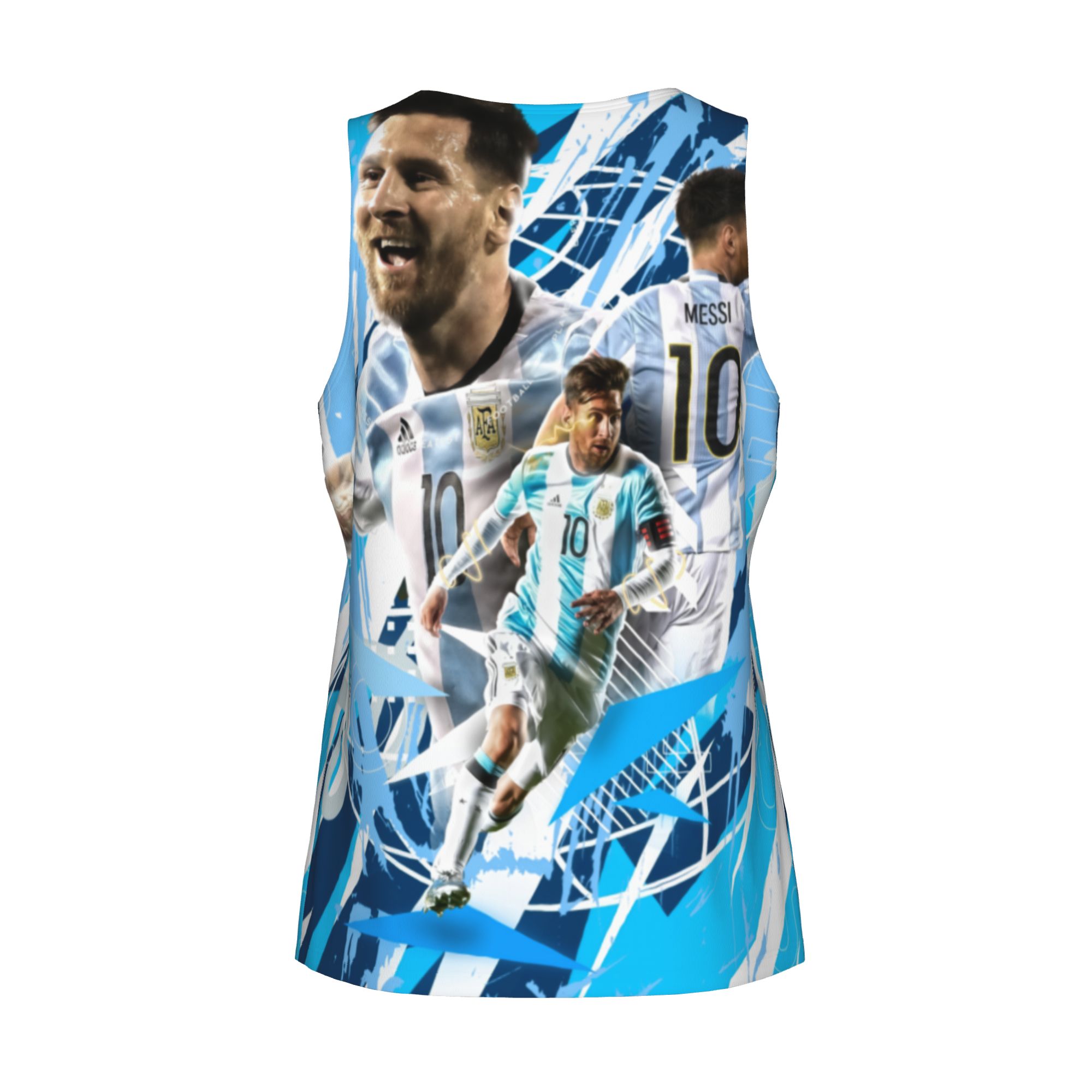 ionel Messi Argentina AFA World Cup Champion Casual Sleeveless Shirt