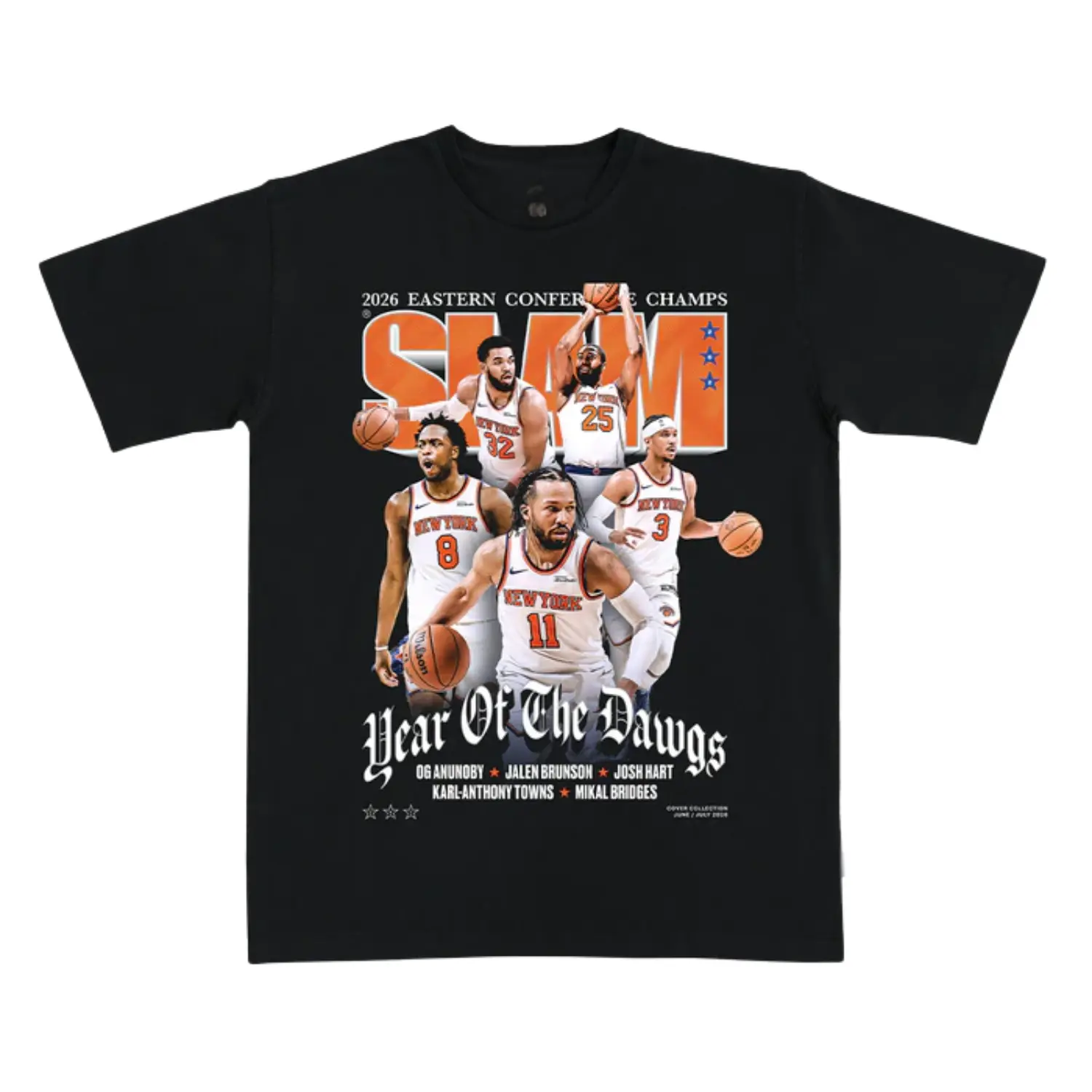 [ 🎉 100% Cotton] Jalen Brunson SLAM Cover T-Shirt, Vintage Basketball Graphic Tee Featuring Freeze Frame Clutch Shot Design, Star Fan Gift