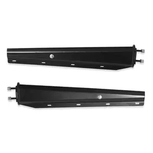 Black Straight Spring Loaded Mud Flap Hanger 2.5" Bolt Spacing,30" Length. 13inch Length Enhanced Spring Inside.