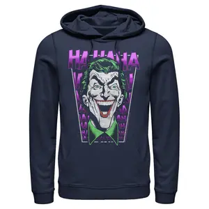 Men's Batman Joker Ha Ha Frame Pull Over Hoodie