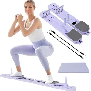 Split multi-functional abdominal board abdominal wheel automatic rebound ski machine thin belly fitness home appliance abdominal closure