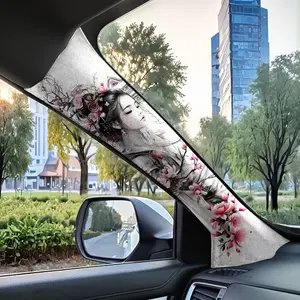 Jdm Car Interior a Pillar Upgrade Sticker, Cool Floral Beauty Self-Adhesive Decal, Stylish Car Accessories for Enhanced Look, Decal for Cars