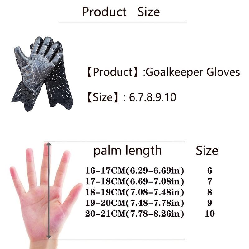 Goalkeeper Goalie Soccer Gloves Kids Youth and Adults High Performance Goalkeeper Gloves, Breathable Soccer Goalkeeper Gloves with Strong Grips Palms