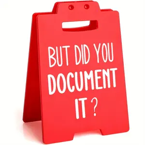 Funny Desk Signs for Office Decor, Unique Gag Gifts for Coworkers & Employees, Humorous Elephant Presents for Colleagues, Desk Signage Decoration