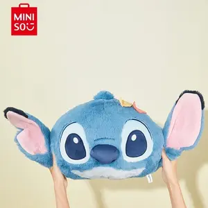 Disney Stitch Funny and Cute Plush Pillow Toy,23.62"X11.81", Funny Pose, Double-Sided Design, Soft Fleece Material Cute Alien Design For Home Decor Daily Cushion,Gift For Fans,Kids,Friends(1pc)