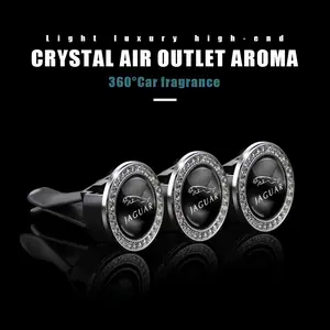 Car Emblem Freshener Solid Perfume Car Fragrance Air Conditioner Vent Clip For Jaguar F-Pace F-Type XF XJ XE I-Pace E-Pace XEL XFL S-Type XFR XKR X-Type