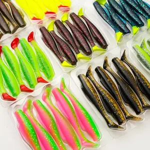 GMIN-364PK6 Minnowz 3.5in Fishing Lures 6 Pack -  Soft Plastic Minnow Baits for Bass Trout & Panfish Freshwater Saltwater Fishing#florida fishing products net