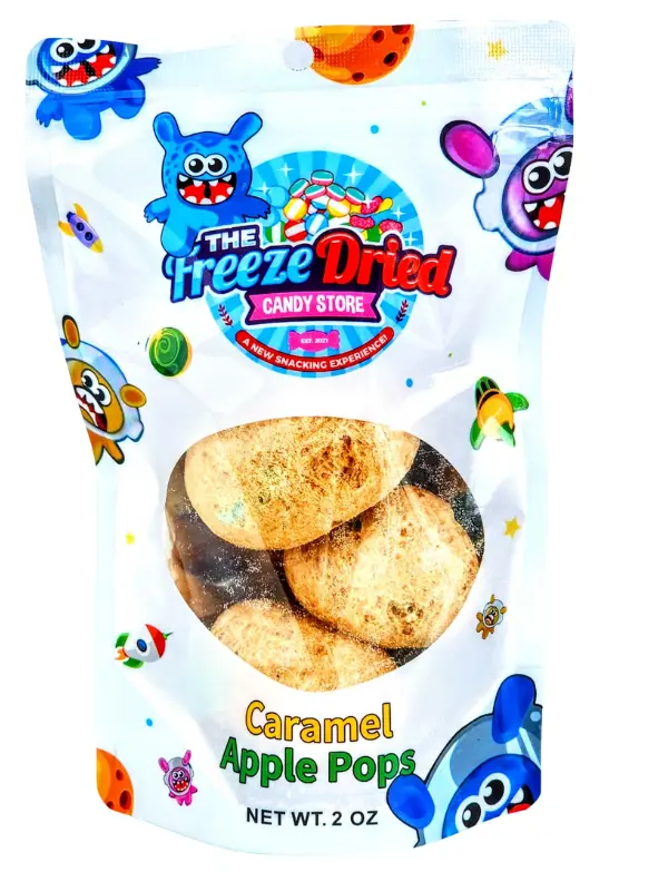 Freeze Dried Candy Creamy Caramel Apple Pops Freeze Dried Candy Creamy Caramel Apple Pops