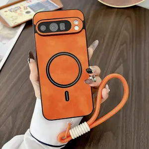Luxury Sheepskin Smooth-touch Magnetic Charging Case For Google Pixel 10A 9 8 7 Pro XL 9A 8A 7A Anti-drop Bumper Protector Cover