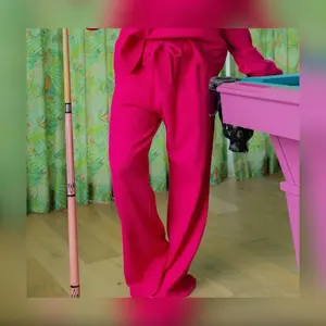 Lulu Mac Hot Pink Thermal Lounge Pant Womenswear Bottoms Cotton