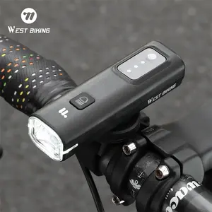 WEST BIKING Bicycle Headlight. Intelligent Light Sensing Bicycle Headlight, With LED Digital Display Quick Release Bike Cycling Front Light