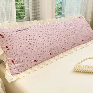 Embroidered Lace Pillowcase Set (no Insert), Single & Twin Size Long Pillows, Hotel Home Bedroom Decor, Couple Pillowcases