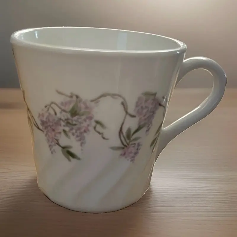 Vintage Corning Corelle Wisteria Swirl Coffee Mug Replacement Made in USA