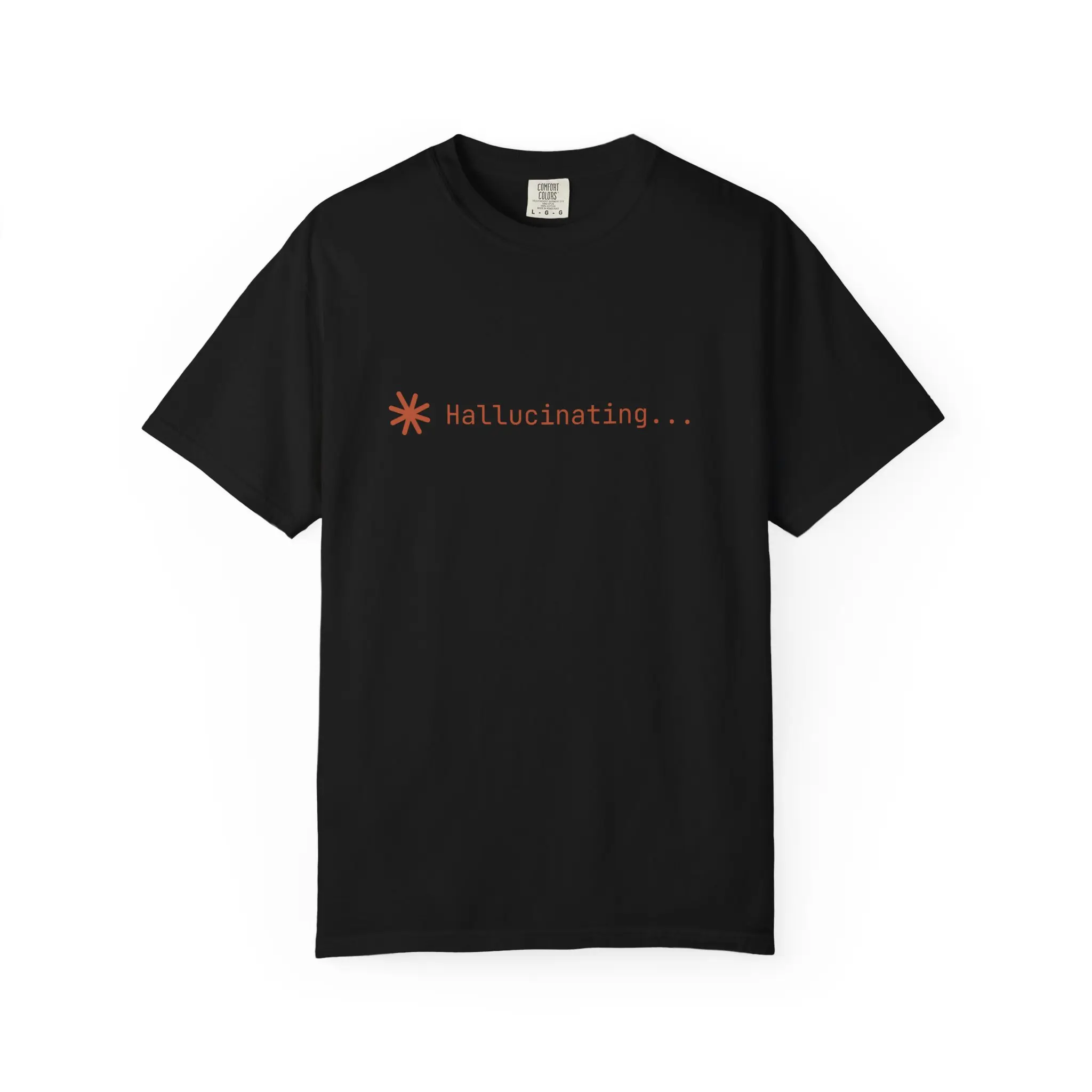 Hallucinating Claude Code Shirt - AI Developer Humor Tee for Vibe Coders