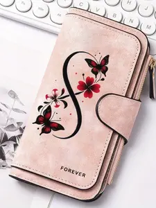 1pc butterfly pattern Women'S Long Wallet, Multi-Functional Wallet, Portable Snap Closure Coin Purse, Birthday Gift and Daily Commute for lovers, Playful Design, Perfect Holiday Gift, Perfect for Outdoor, Travel, and Family Use3.19PYT-20