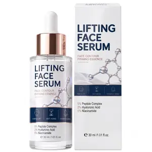 Lifting Face Serum with 5% Peptide Complex, 2% Hyaluronic Acid & 5% Niacinamide – Firming Essence for Contour, Hydration & Brightening – Anti-Aging Facial Treatment for Fine Lines, Sagging & Dullness – Dermatologist-Tested, Clean Formula – 30ml