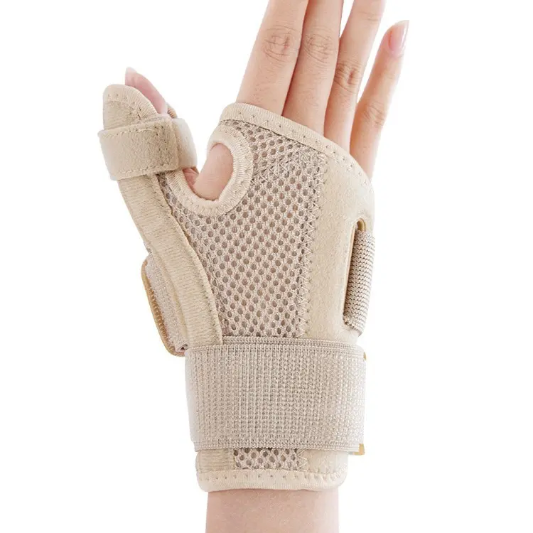 Splint wrist guard Fitness sports Adjustable fixed finger guard wrist guard cover Left and right hand double support wrist guard