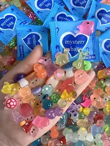 20/50pcs Surprise Resin Blind Bags, Mini Resin Animals, Luminous Resin Cute Animal Ornaments, Creative Decorations, Mysterious Blind Bags, Can Be Used As Micro Landscape Decorations, Resin Animal Sculptures