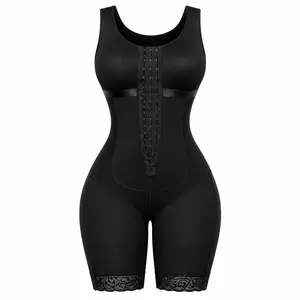 Women's Colombian Compression Shaper Faja, Stage 1 Post-Surgery BBL Lipo 360 Full-Body Moldeadora Snatched Body Shapewear Bodysuit