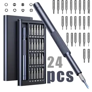 24 in 1 Precision Screwdriver Set, Multifunctional Repair Tool with Storage Box, Durable Plastic Screwdriver Set for Phone & Tablet Disassembly