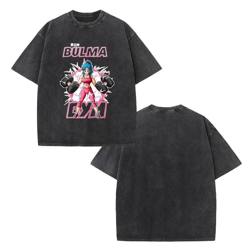 Bulma Fitness Graphic T-Shirt, 90s Anime T-Shirt, Manga T-Shirt, Unisex Streetwear T-Shirt, Cotton Crew Neck T-Shirt, Trending Viral, Suitable for Gifts for Him and Her