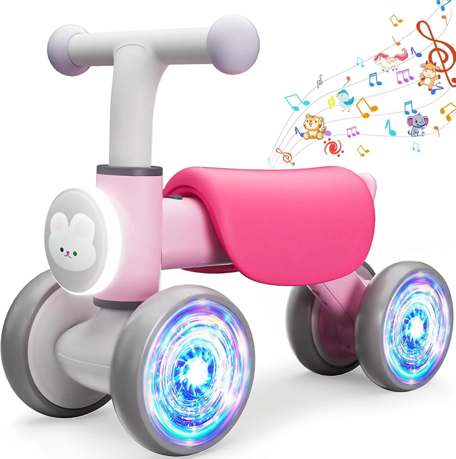 Horse Walker-Adjustable Multi-Functional Balance Bike,Kids Balance Bike,Colorful Lighting Balance Bike Toys for Boys Girls,Balance Bike with Music and Soft Seat,Todd1er First Ride on Toys,Birthday Gifts. kids stuff for boys #summervibes