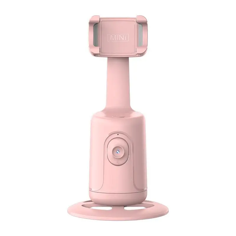 360-Degree Rotating Automatic Face Tracking Mobile Phone Holder Stick Tripod, 2-Height Adjustable (Standing/Sitting), Rechargeable Smart Camera Holder with Selfie Clip Remote for Vlog Live Streaming, Phone Accessories Selfie Accessories