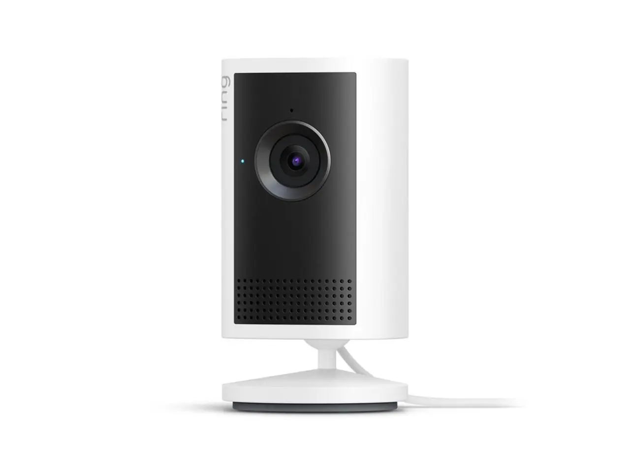 Ring Indoor Cam Plus - 2K Indoor Security Camera, Two-Way Talk, Remote Siren, Customizable Motion Zones, Compact Plug-In Design, White