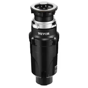 VEVOR Garbage Disposal 1/2 HP Continuous Food Waste Disposer 3450RPM EZ Connect Corded