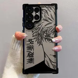 Anime J-Jujutsus K-Kaisen Cellphone Case Suitable for Samsung Galaxy S26 S25 S24 A57 A37 A07 A26 A36 A55 A35 A06 A16 A05 A14 A24 A34 A54 A15 A05S A25 A04e A04 S23 S22 S21 FE Ultra Plus Edge 4G 5G Anti Fall Protection Transparent Soft Back Cover
