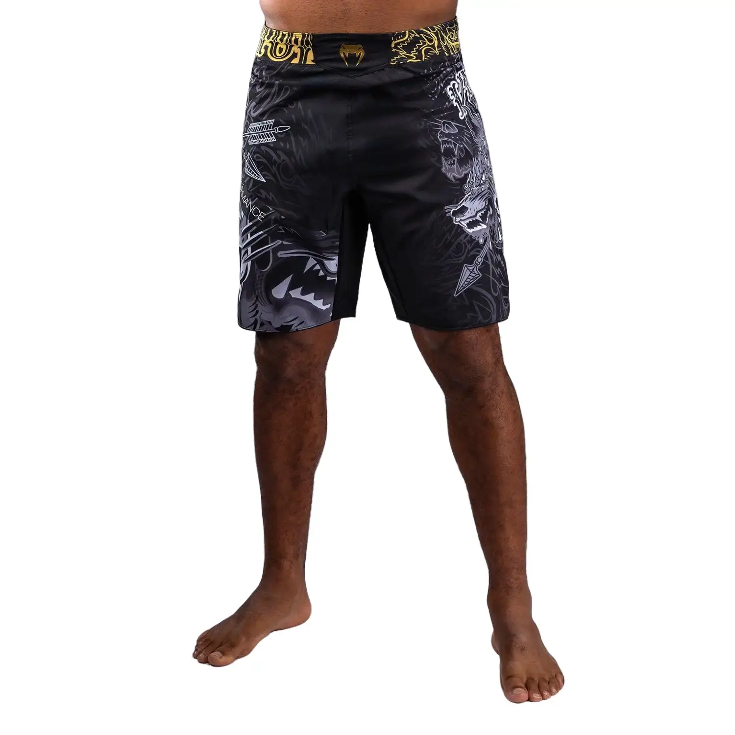 Venum Wolf Atak Fightshorts - Black/Grey