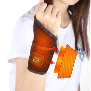 USB Rechargeable Electric Heating Wrist Support, 3-level Adjustable Heat Wrist Support, Comfortable & Relaxing Wrist Massager for Home & Car Use