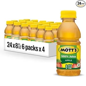 100 Percent Original Apple Juice, 8 fl oz bottles, 24 Count (4 Packs of 6)