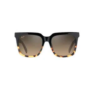 Maui Jim Rooftops Sunglasses HS898-10 Black with Tortoise Frame HCL Bronze Lenses