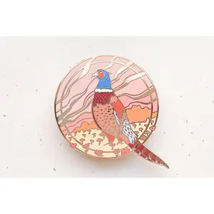 Ring-Necked Pheasant Enamel Pin